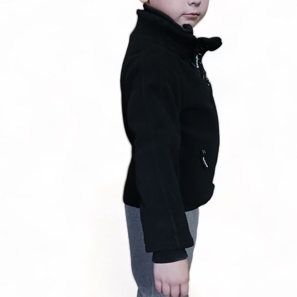 Boys Bench Black Fleece Zippered Jacket Size 5-6 YRS - Picture 6 of 13